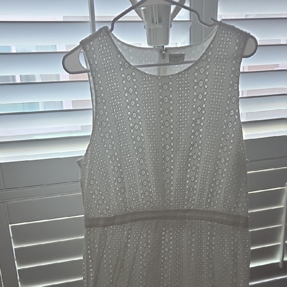 J. Crew White Midi Dress Elegant and Versatile